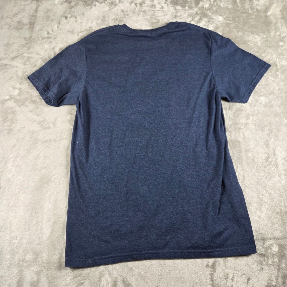 Ole Miss Rebels Colonel Reb Graphic T-Shirt Navy Heather Medium NCAA Gameday - Picture 2 of 5